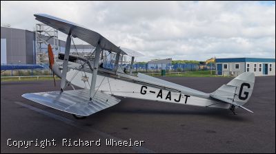 1929 DH 60 A fitted with original parts from all over the planet with the latest operational National Grid Ventures Converter Station designed and constructed by Hitachi Powergrids in the background. - Click to view high resolution version